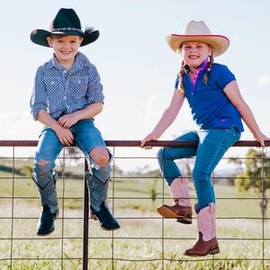 Rollda Kids Unisex Cowboy Boots